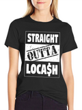 Straight Outta Locash Black Graphic Tee
