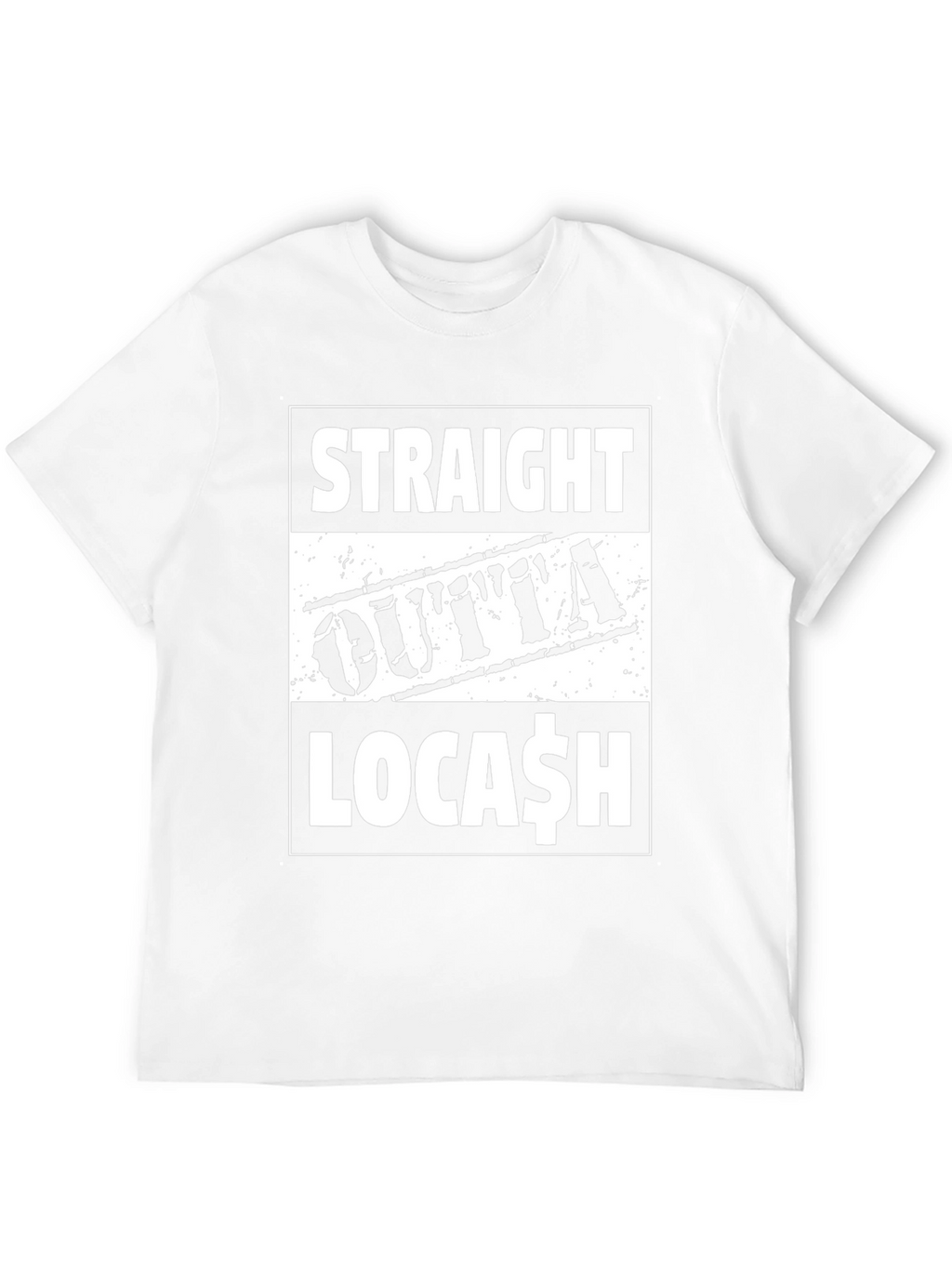 Straight Outta Locash Black Graphic Tee