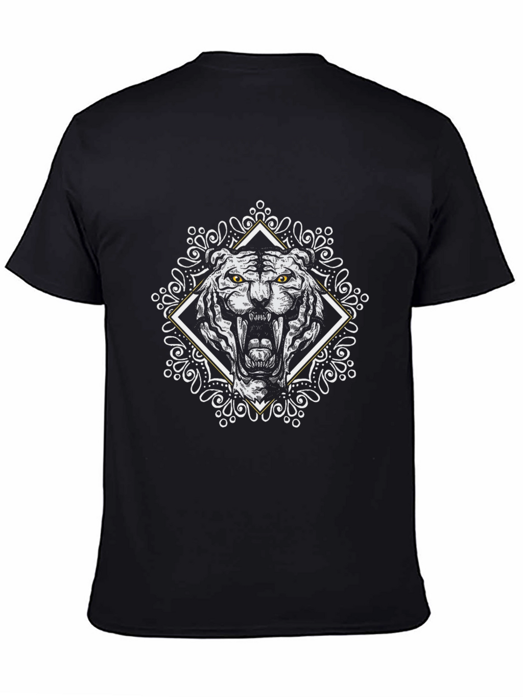 Tiger Graphic Black T-Shirt: Fierce Style