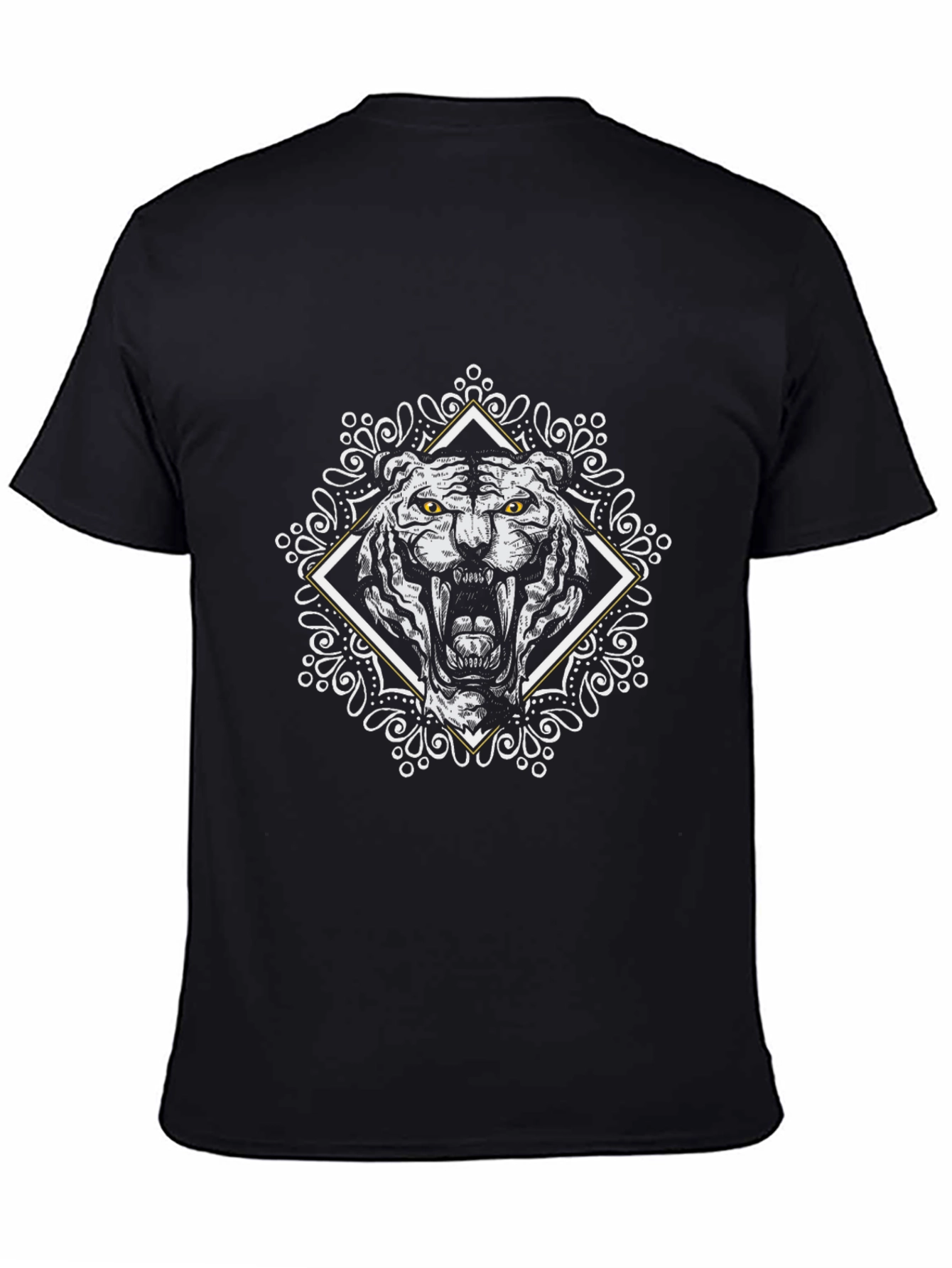 Tiger Graphic Black T-Shirt: Fierce Style