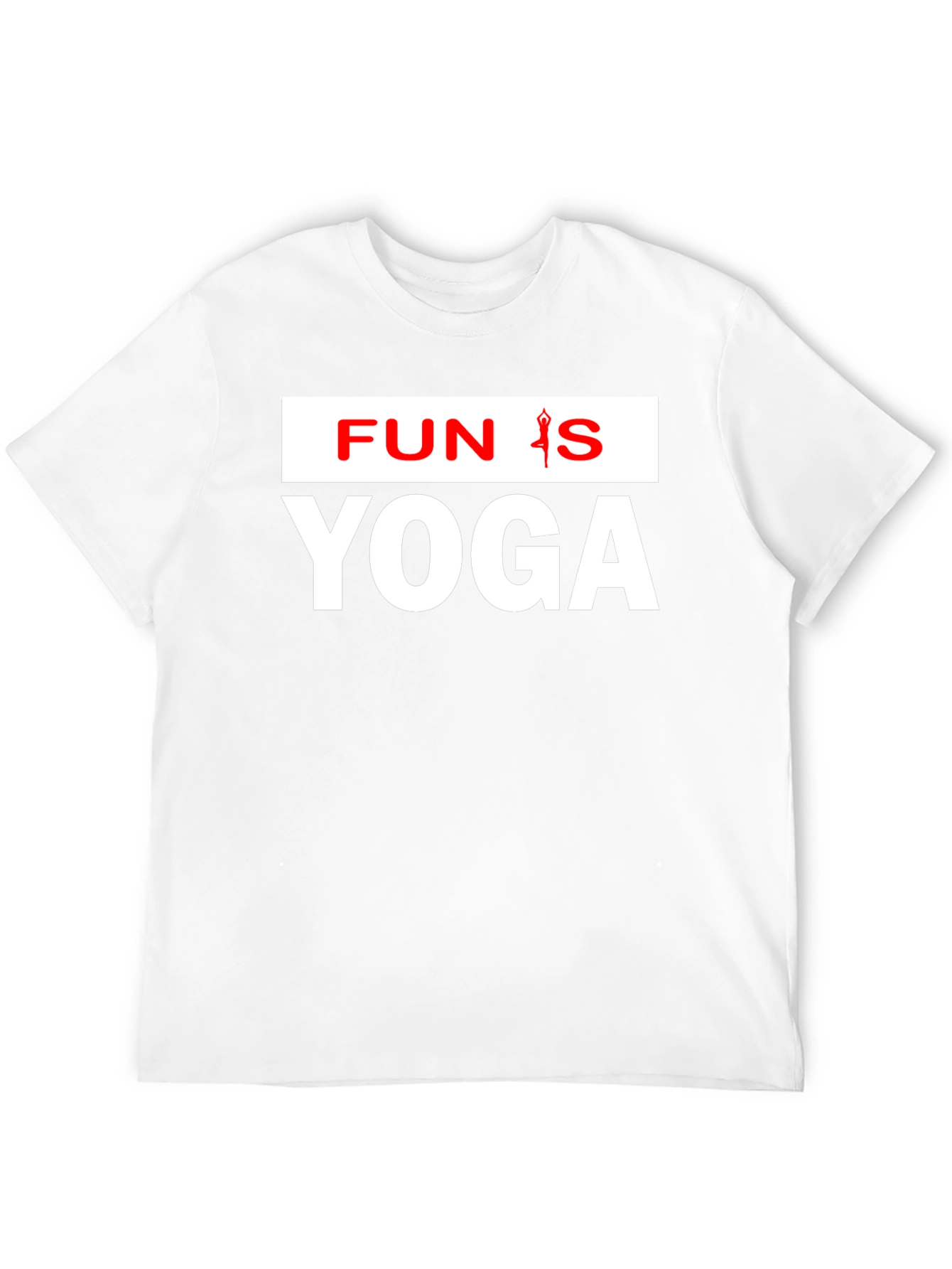 Fun Is Yoga Graphic Tee - Black Cotton T-Shirt