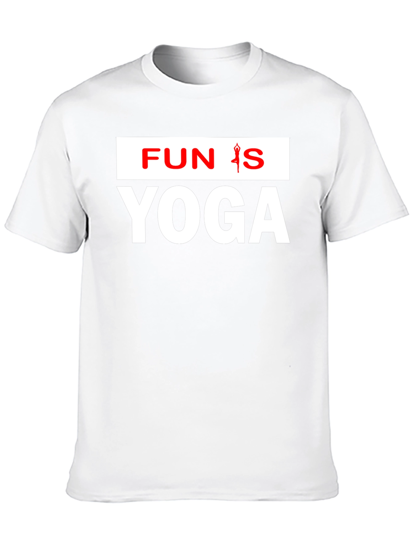 Fun Is Yoga Graphic Tee - Black Cotton T-Shirt