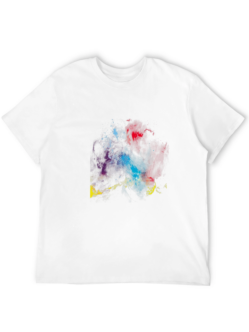 Cosmic Nebula Graphic Tee - Black Cotton Blend