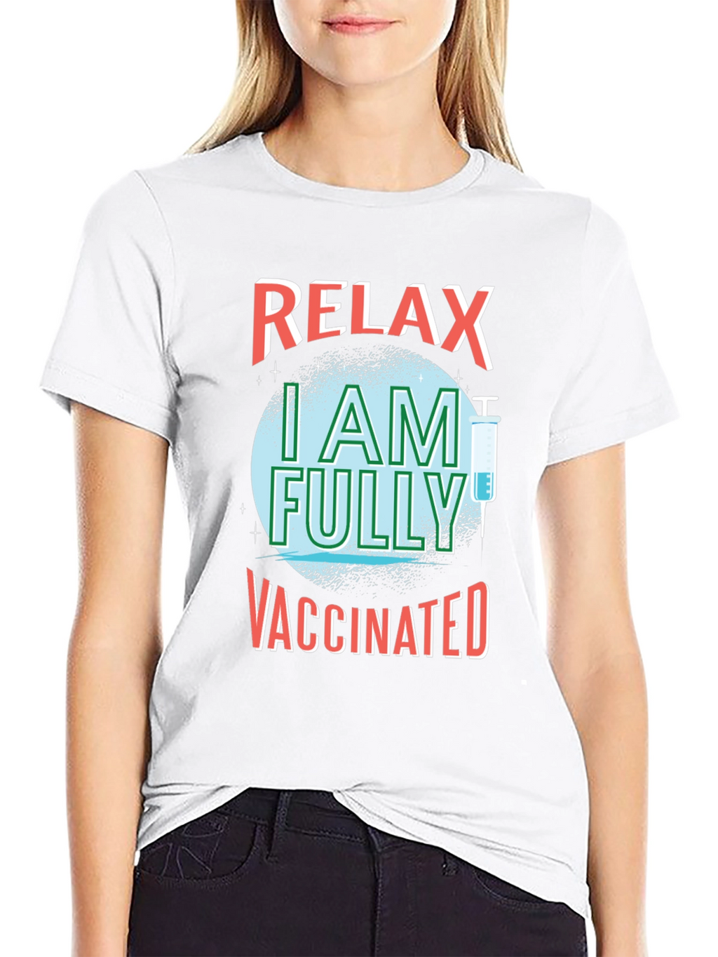 Relax I Am Fully Vaccinated Graphic Tee
