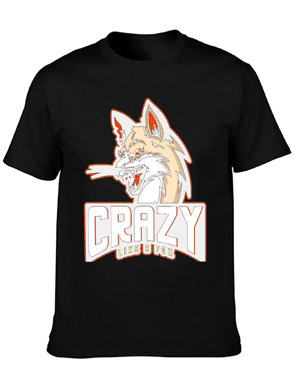 Crazy Like a Fox Graphic Tee - Black