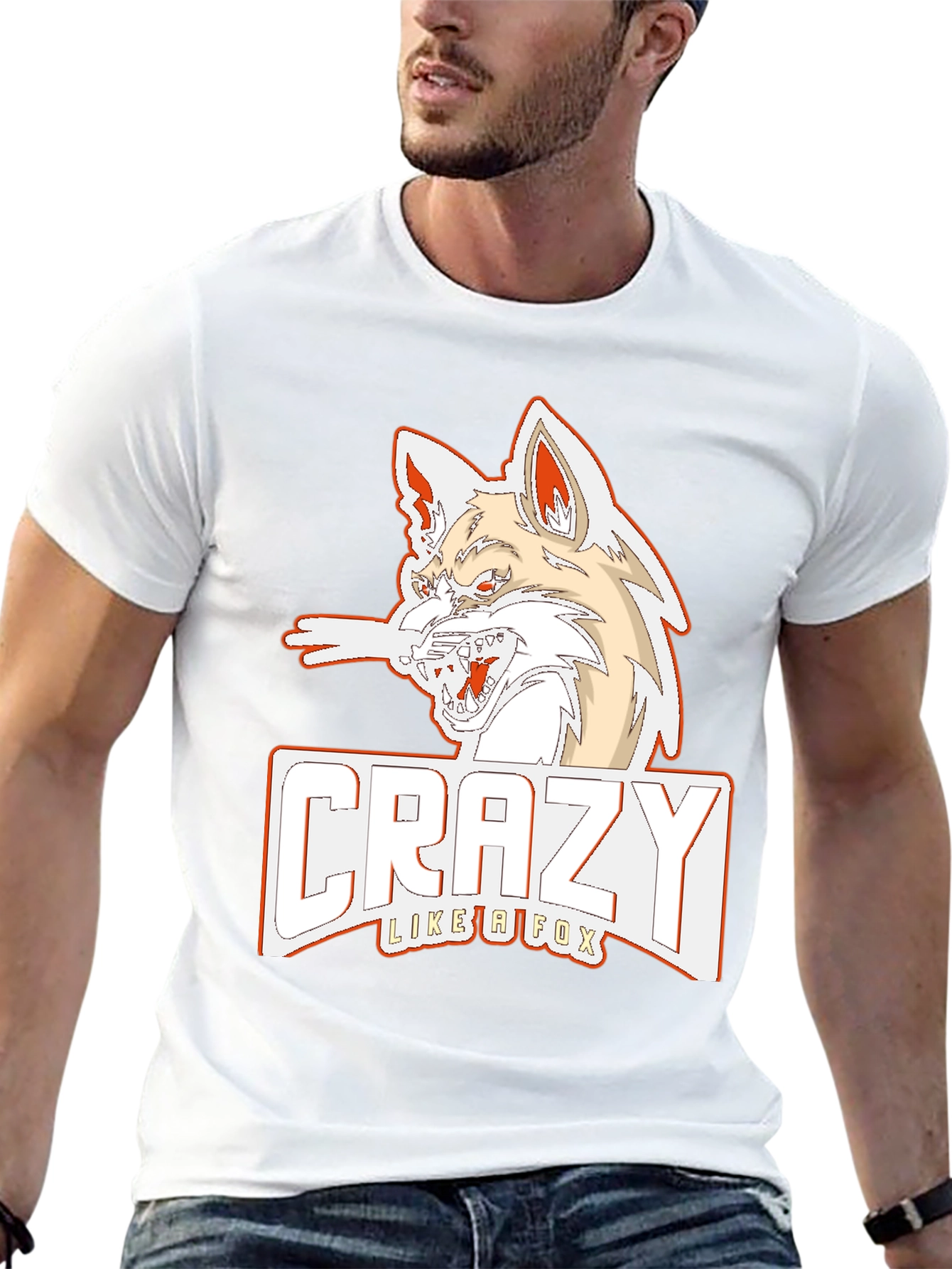 Crazy Like a Fox Graphic Tee - Black