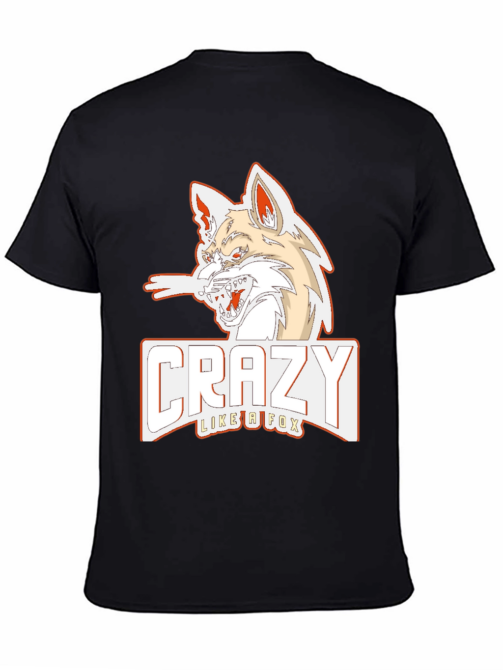 Crazy Like a Fox Graphic Tee - Black