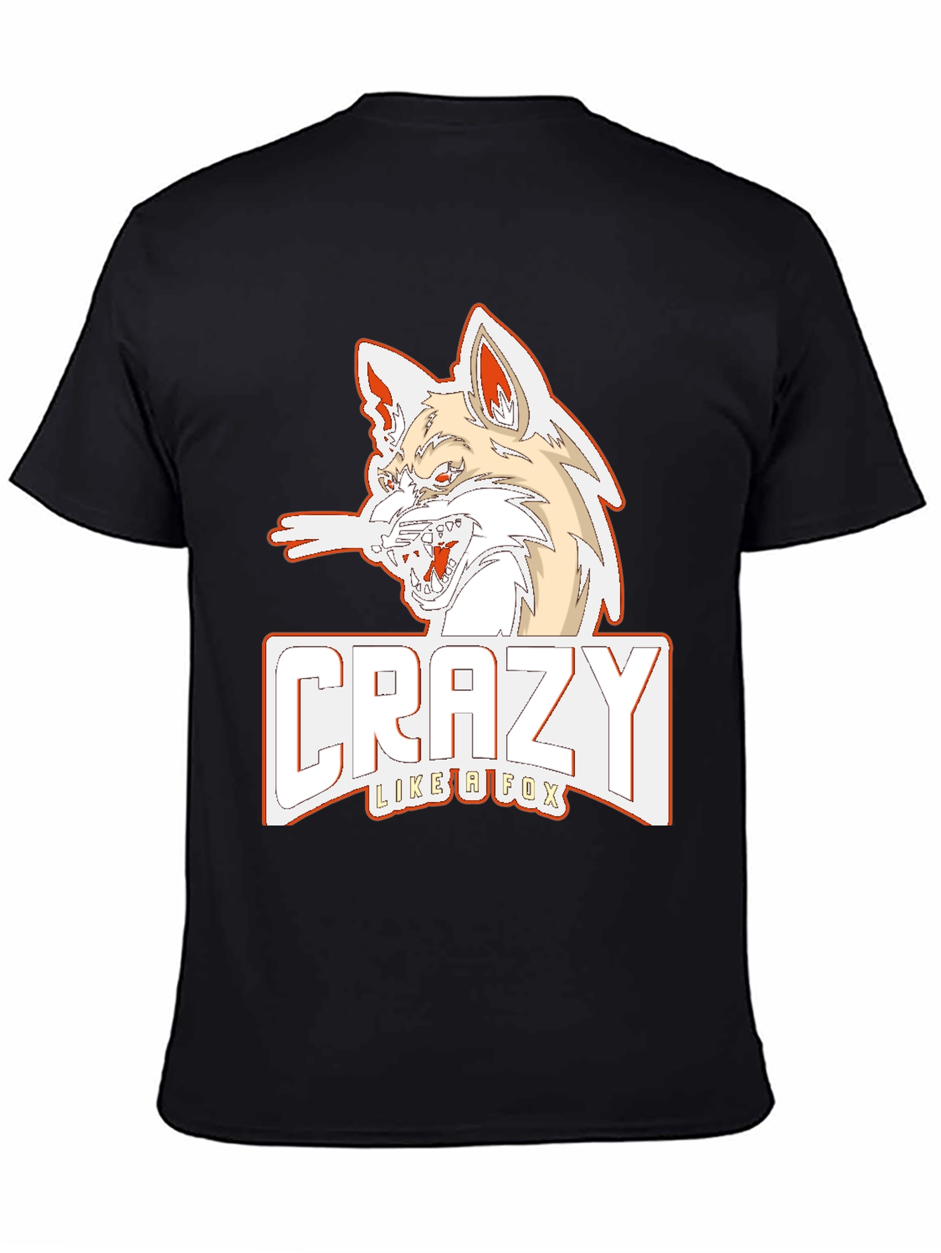 Crazy Like a Fox Graphic Tee - Black