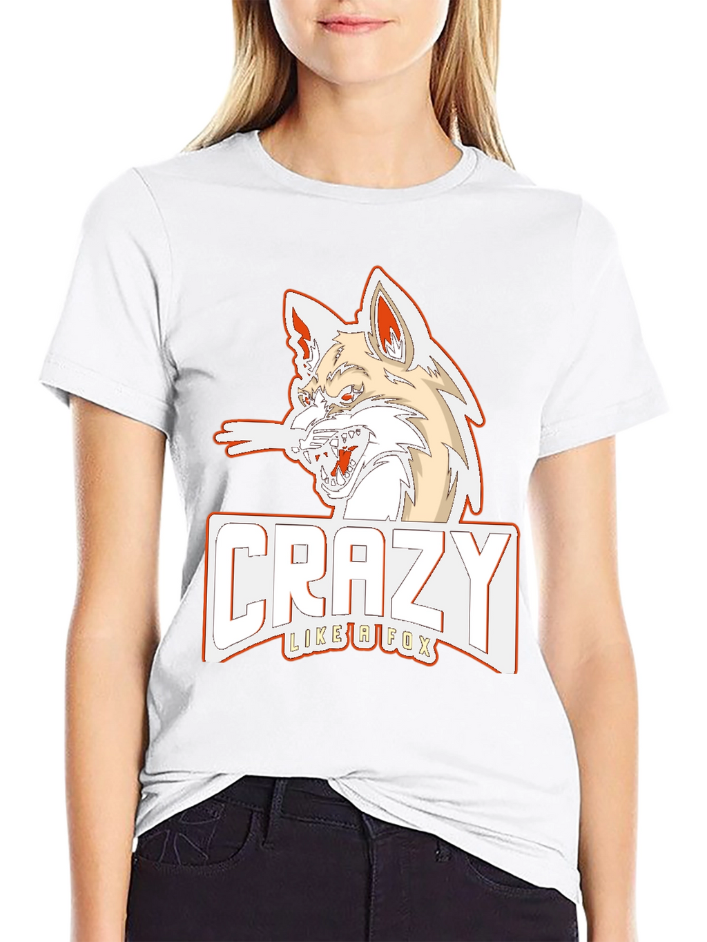 Crazy Like a Fox Graphic Tee - Black
