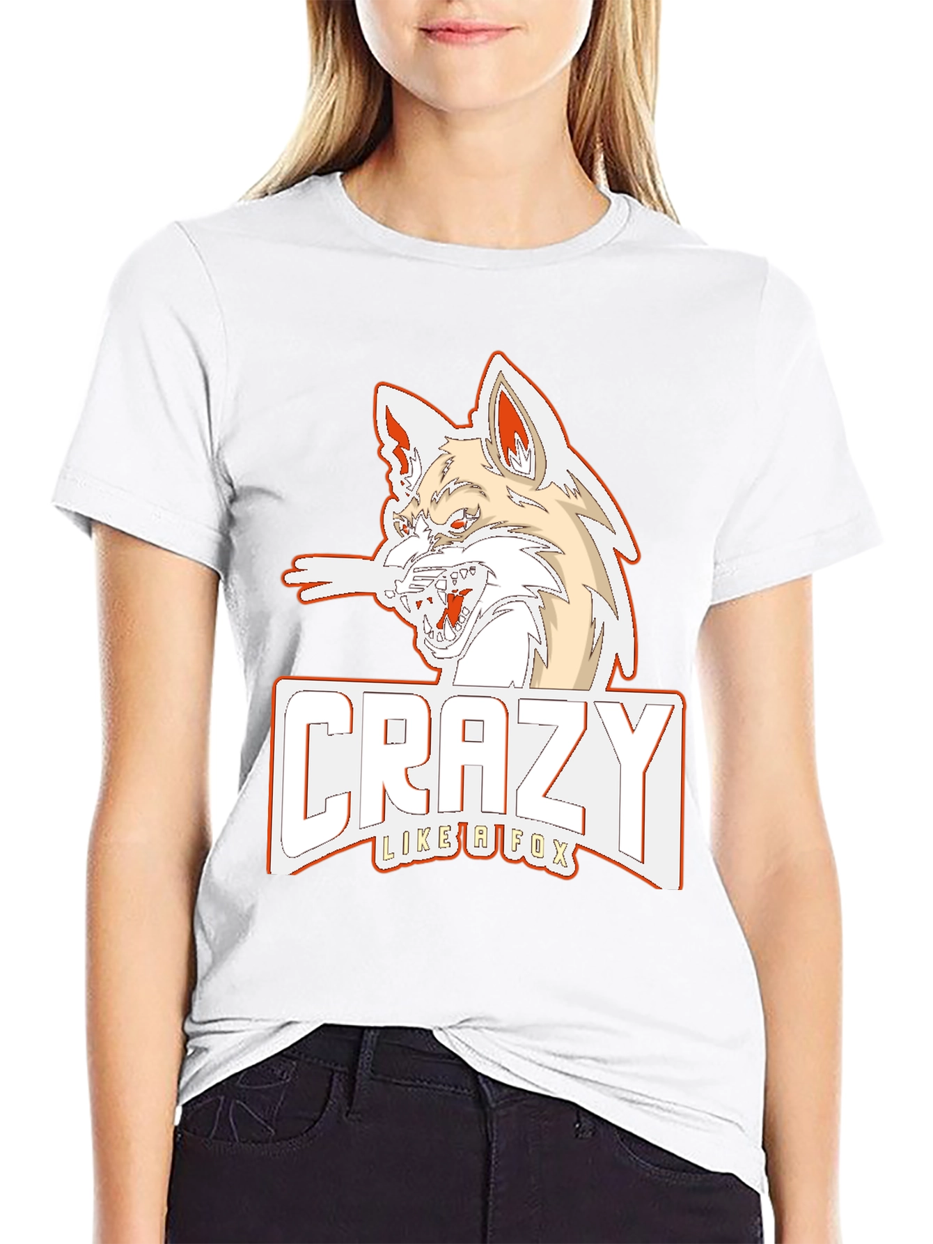 Crazy Like a Fox Graphic Tee - Black