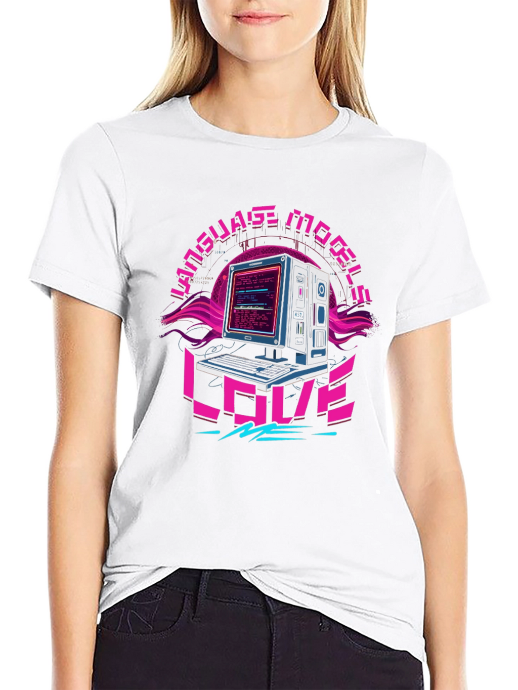 Language Models Love Me Retro T-Shirt
