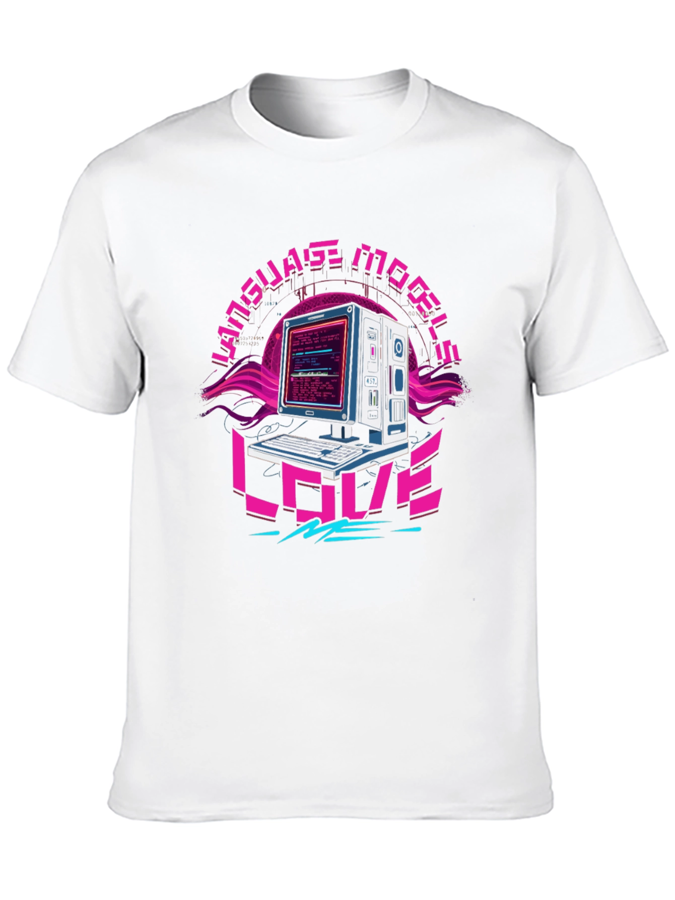 Language Models Love Me Retro T-Shirt