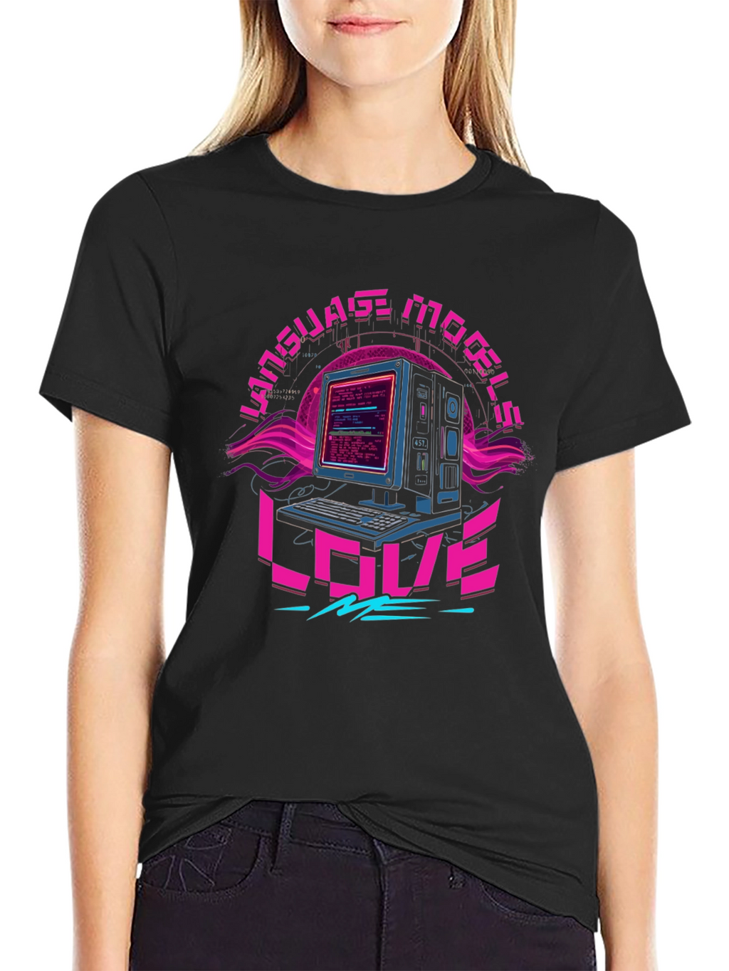 Language Models Love Me Retro T-Shirt