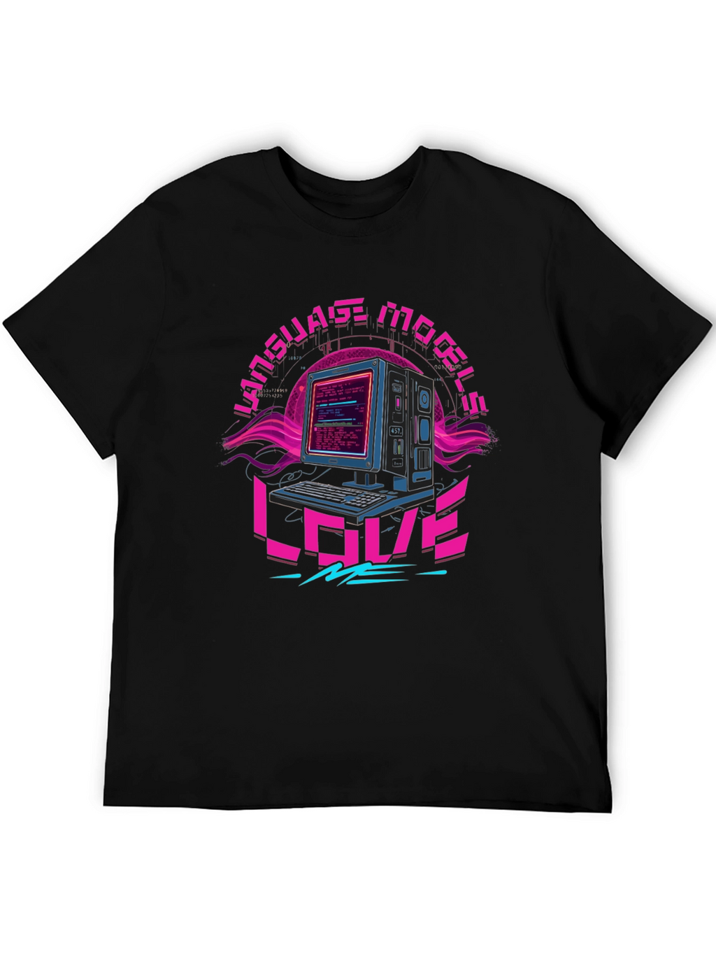 Language Models Love Me Retro T-Shirt