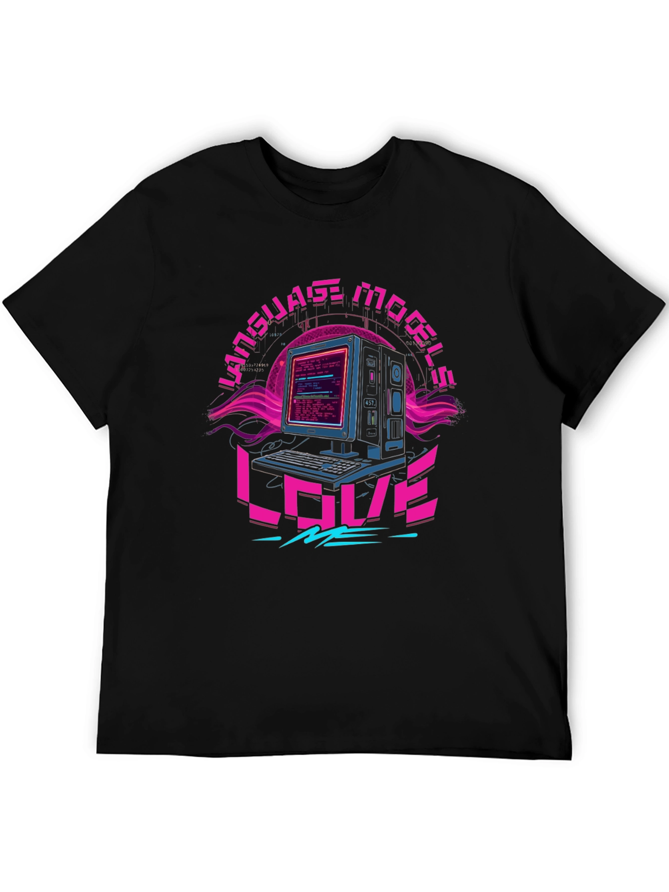 Language Models Love Me Retro T-Shirt