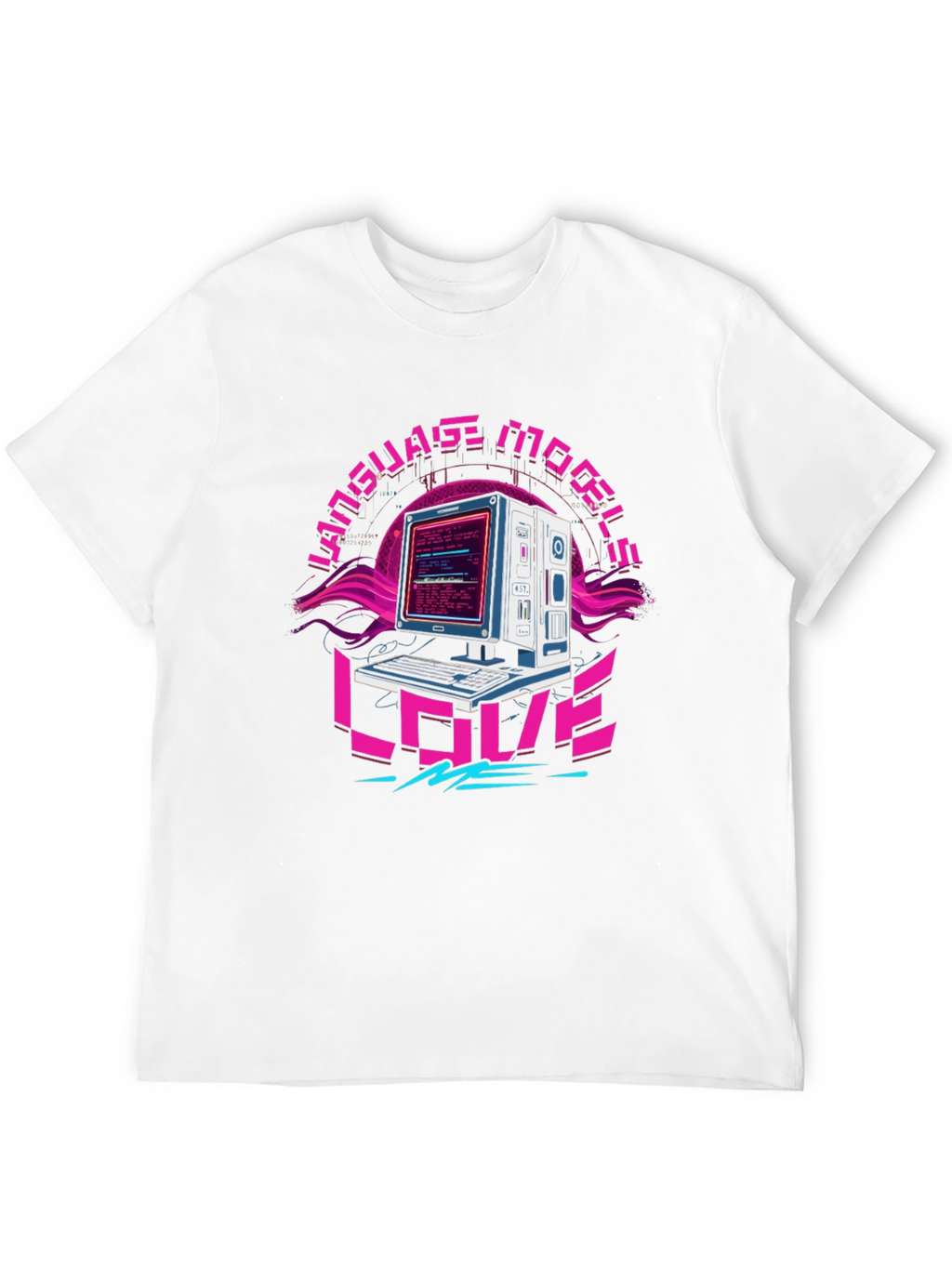 Language Models Love Me Retro T-Shirt