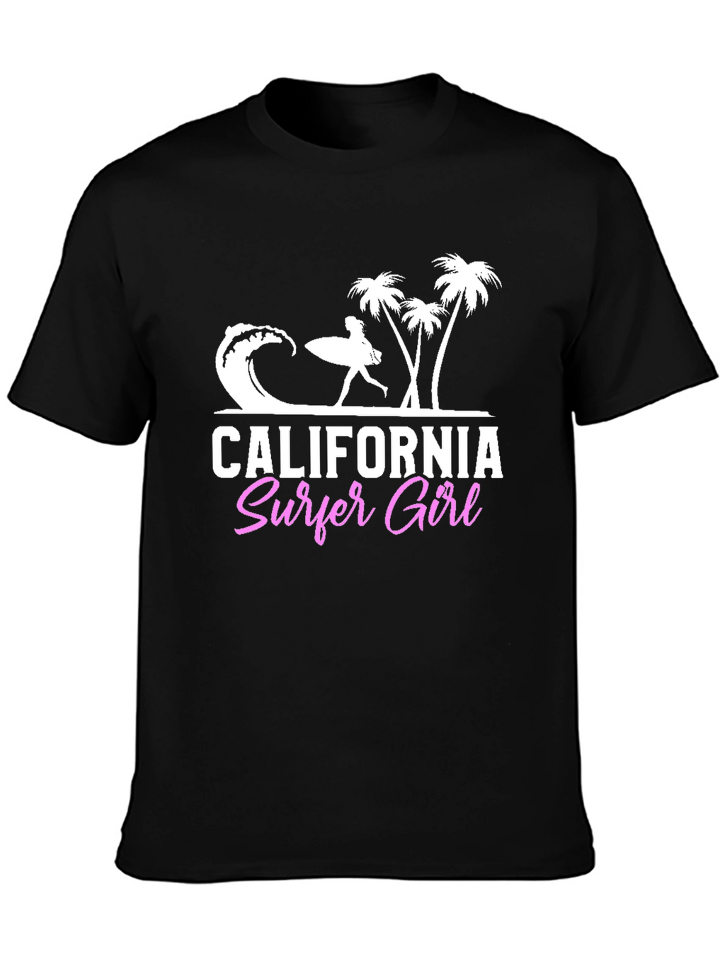 California Surfer Girl Graphic T-Shirt