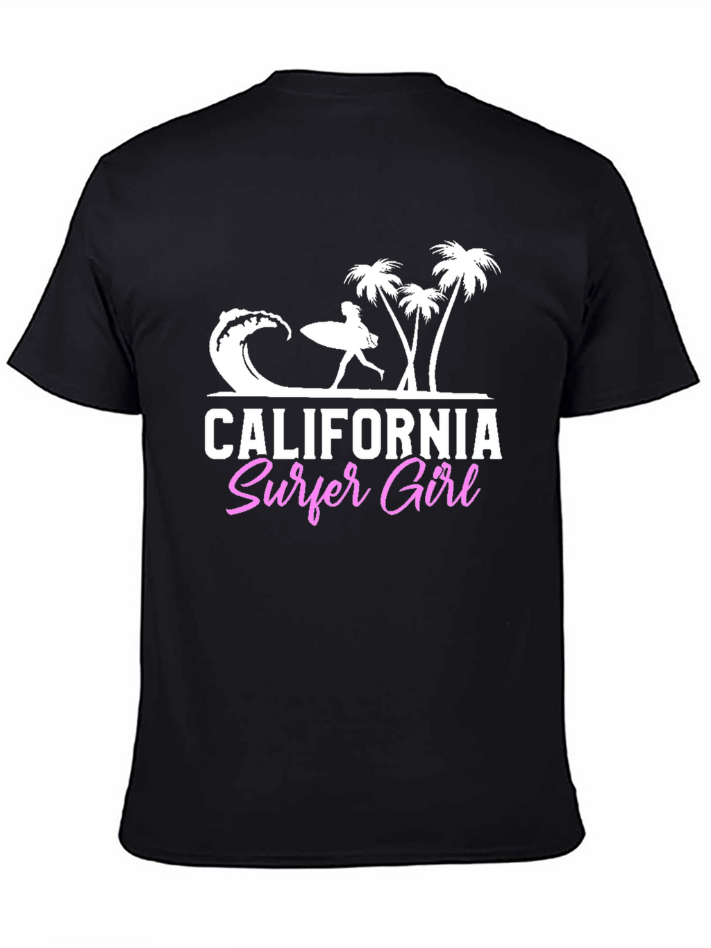 California Surfer Girl Graphic T-Shirt