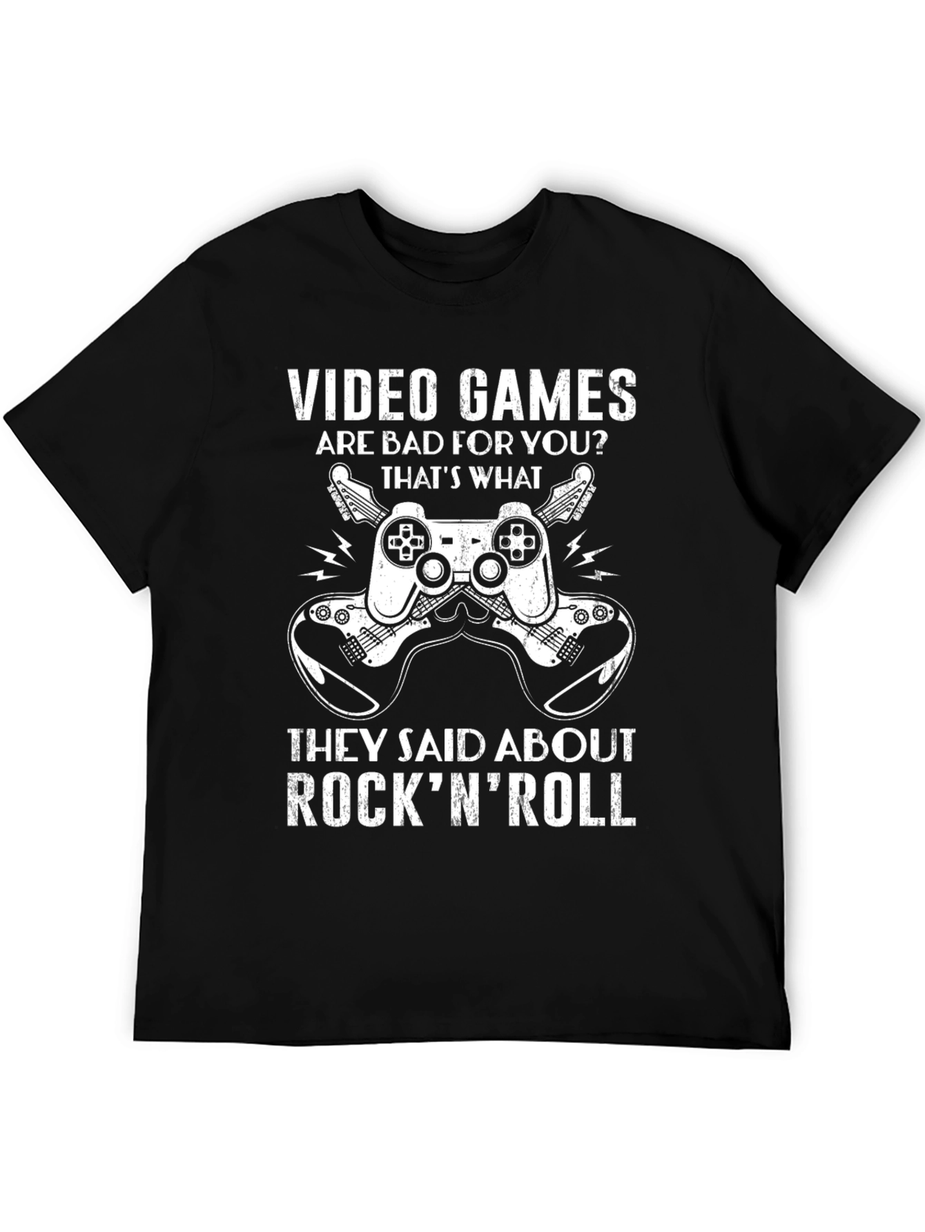Video Games & Rock n Roll T-Shirt