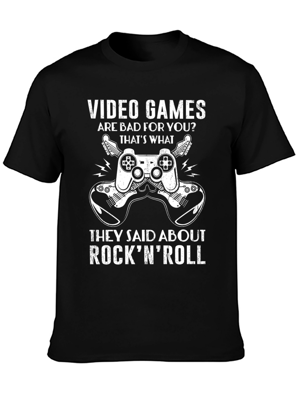 Video Games & Rock n Roll T-Shirt