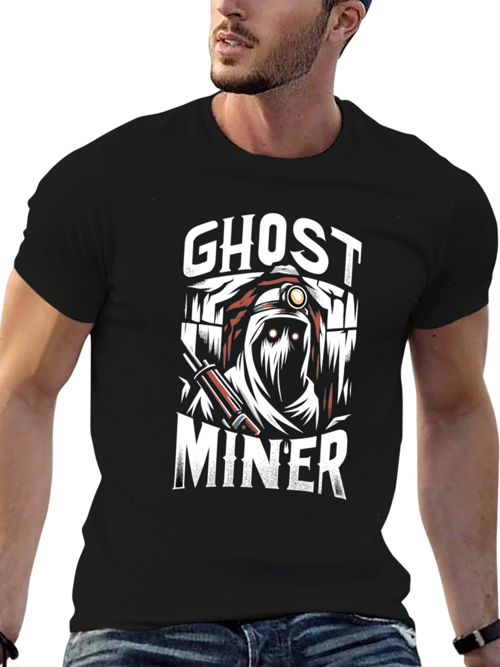 Ghost Miner Graphic T-Shirt