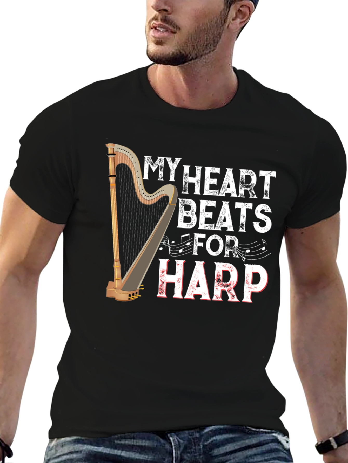 My Heart Beats For Harp T-Shirt