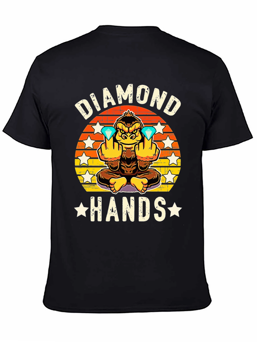 Diamond Hands Graphic Tee - Ape Investor T-Shirt