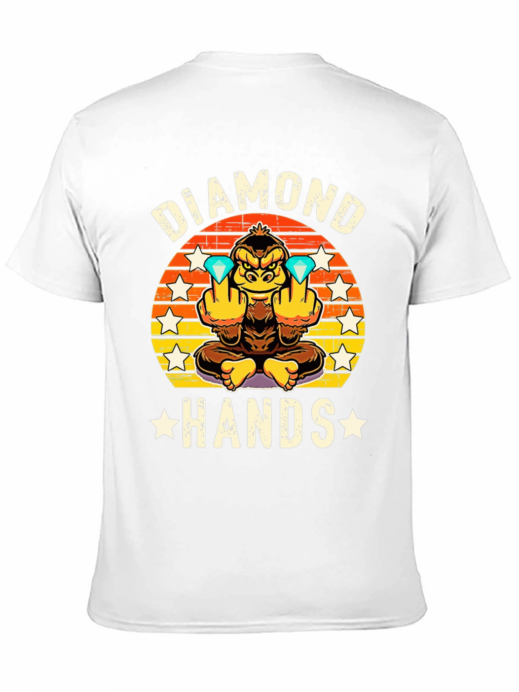 Diamond Hands Graphic Tee - Ape Investor T-Shirt