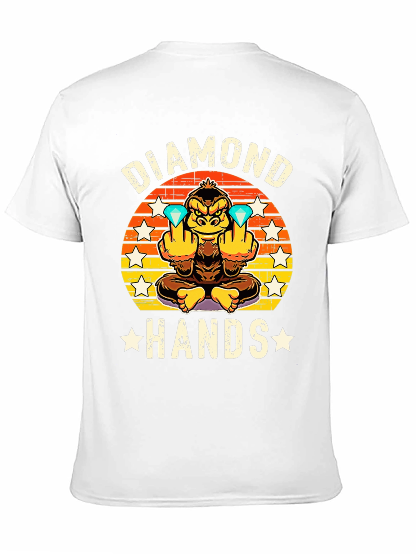 Diamond Hands Graphic Tee - Ape Investor T-Shirt