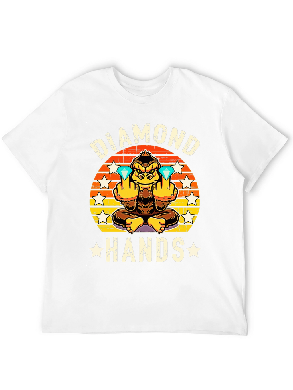 Diamond Hands Graphic Tee - Ape Investor T-Shirt