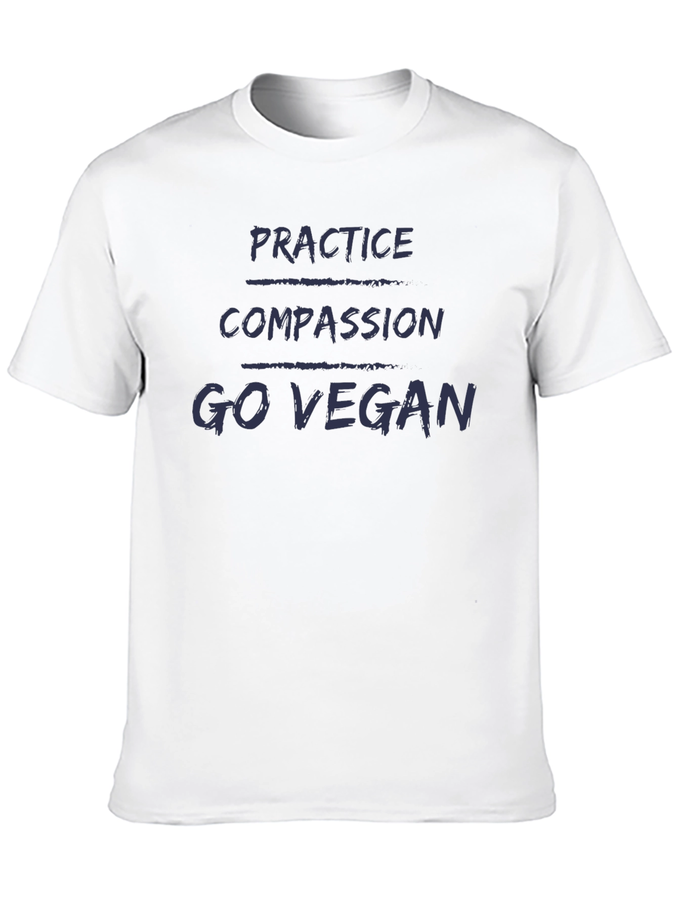 Practice Compassion Go Vegan T-Shirt - Animal Rights