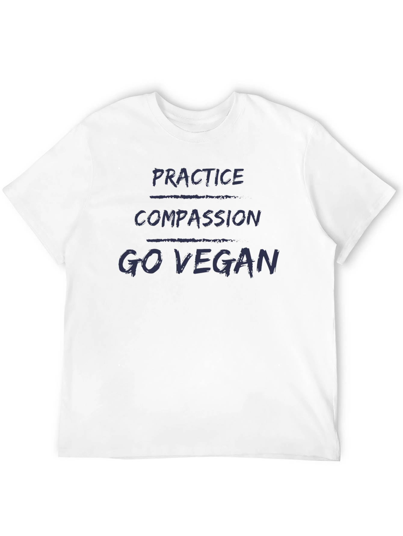 Practice Compassion Go Vegan T-Shirt - Animal Rights