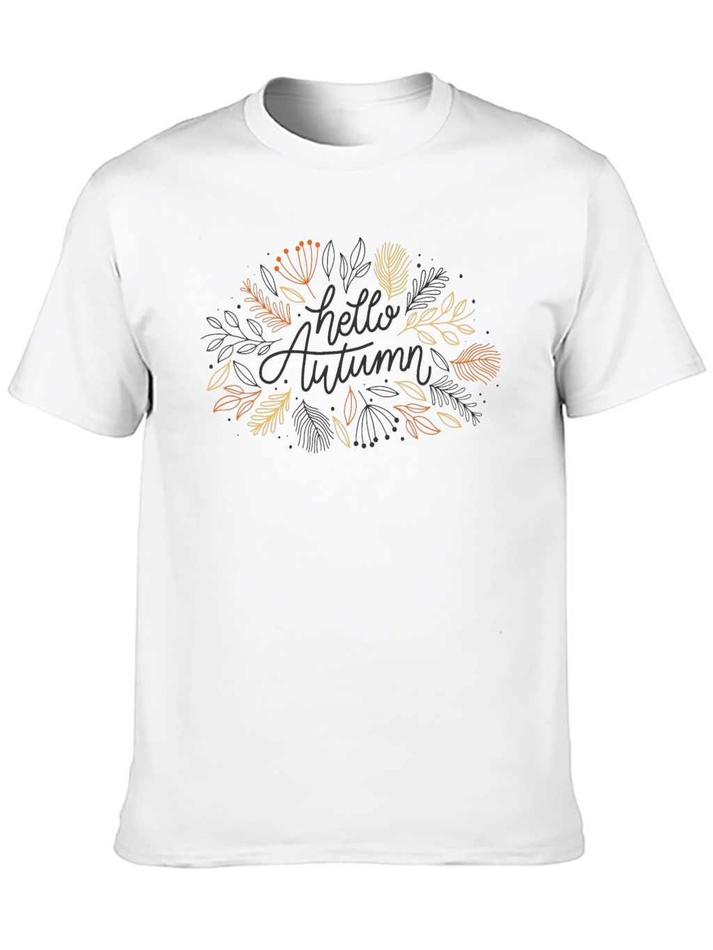 Hello Autumn Graphic Tee - Stylish Fall Season Shirt