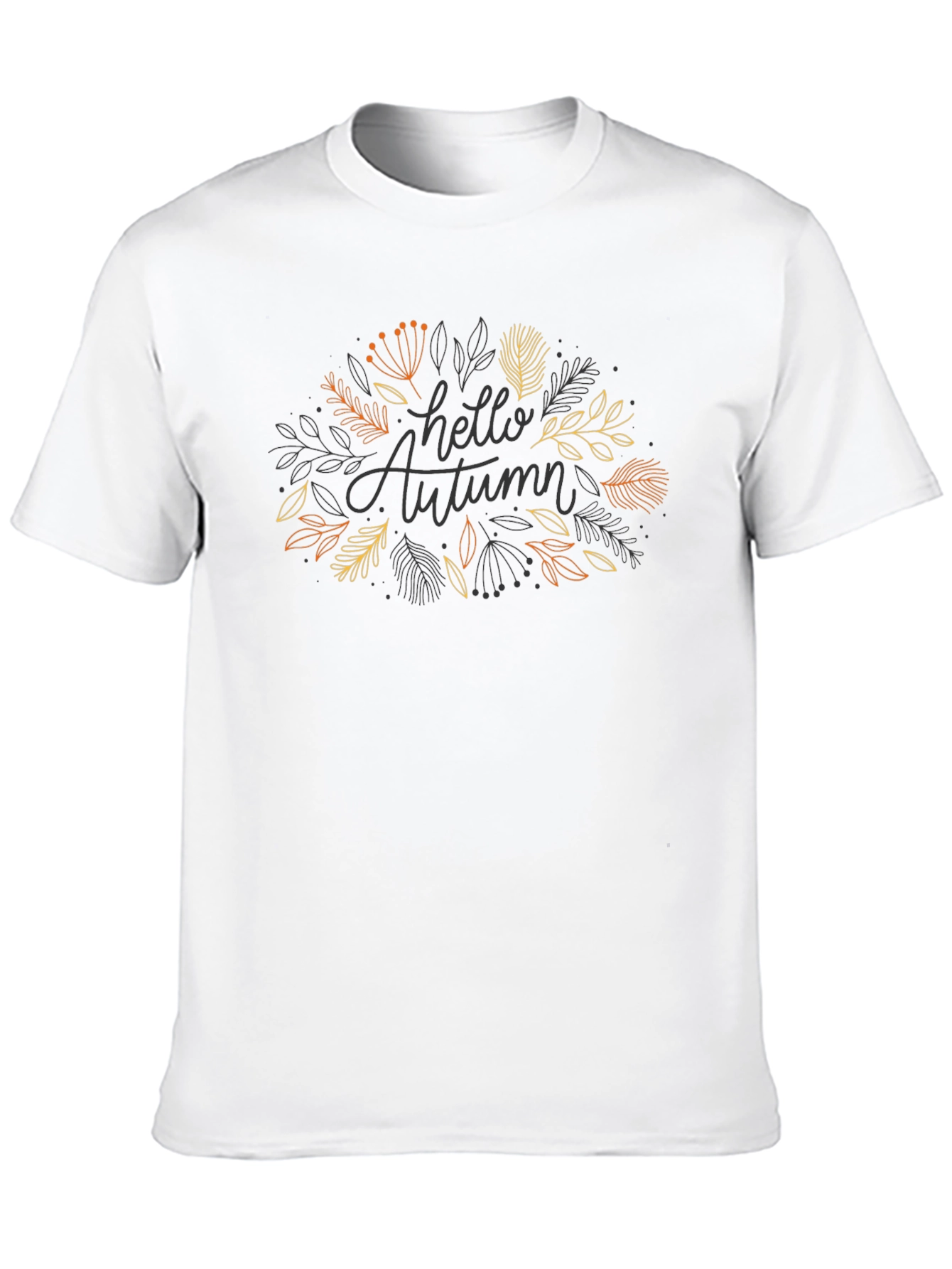 Hello Autumn Graphic Tee - Stylish Fall Season Shirt