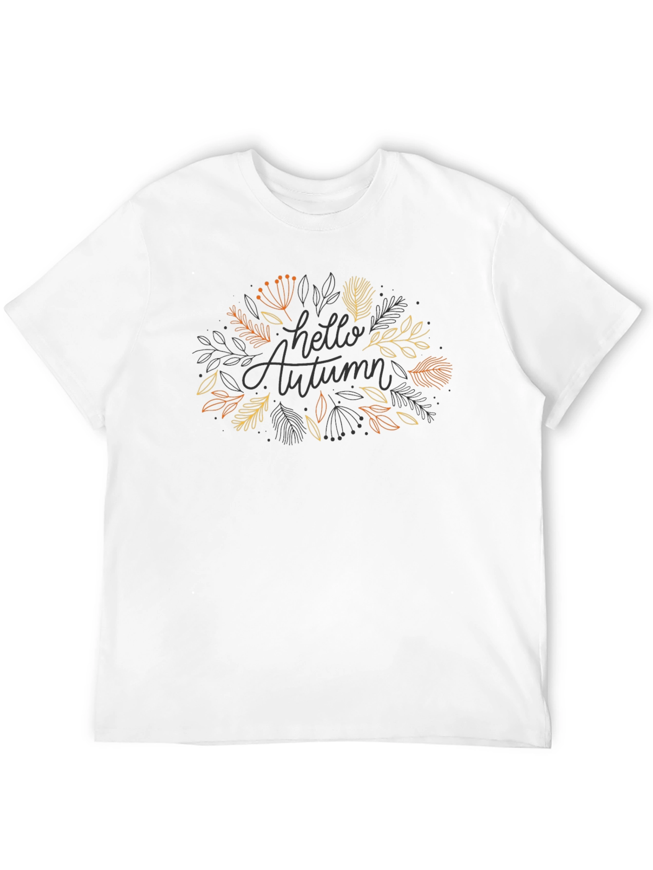 Hello Autumn Graphic Tee - Stylish Fall Season Shirt