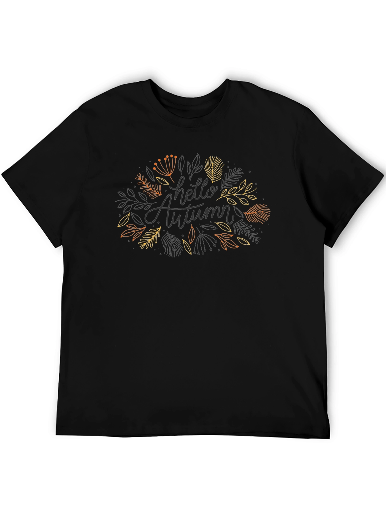 Hello Autumn Graphic Tee - Stylish Fall Season Shirt