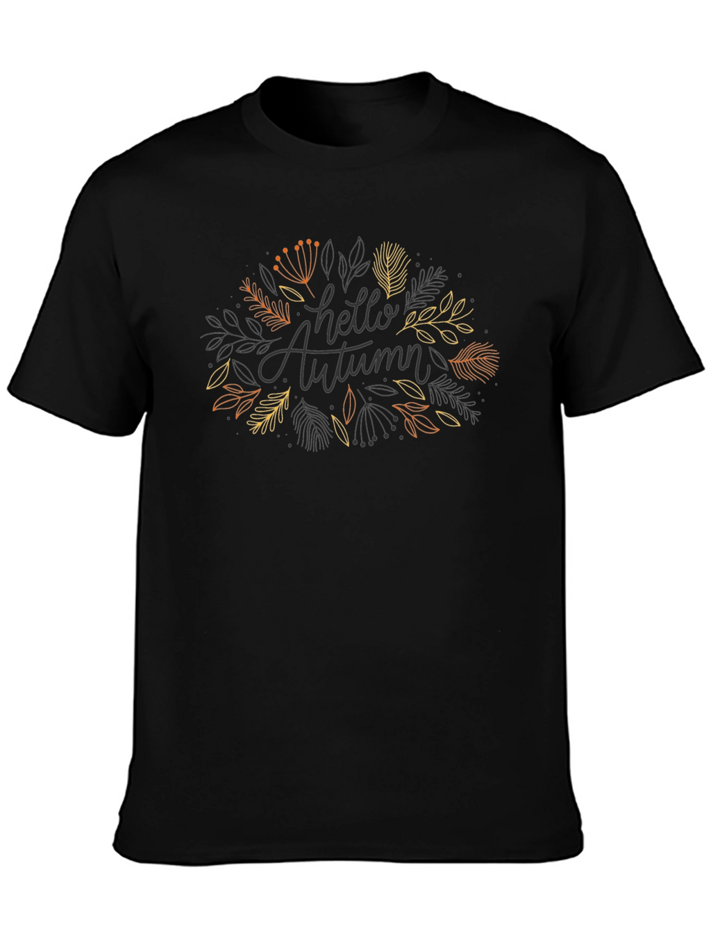 Hello Autumn Graphic Tee - Stylish Fall Season Shirt