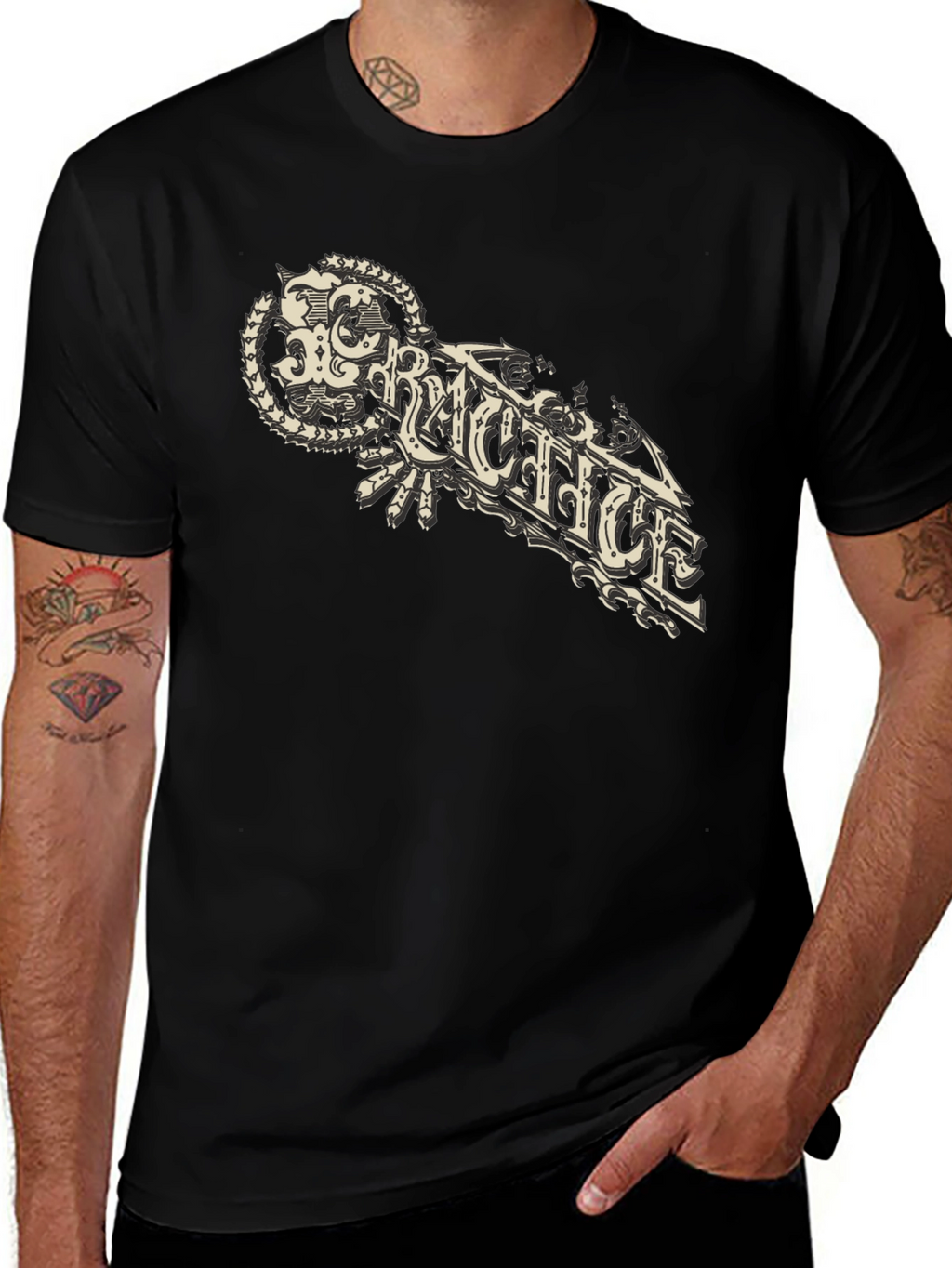 Practice Graphic Black T-Shirt