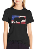 Patriotic Bulldog Mens T-Shirt