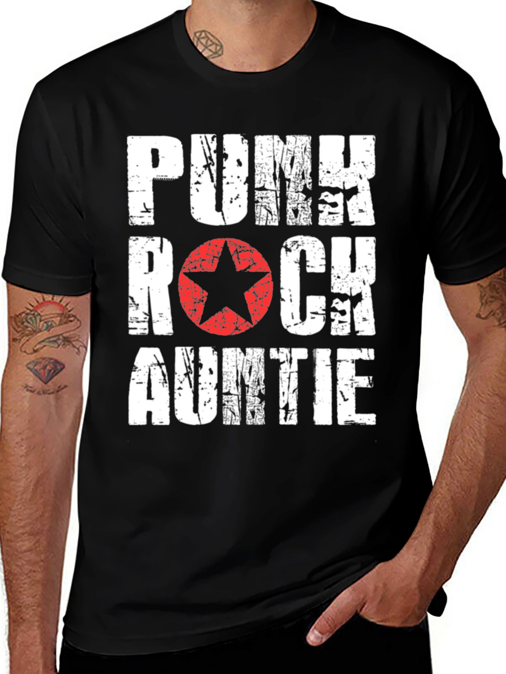 Punk Rock Auntie Graphic T-Shirt
