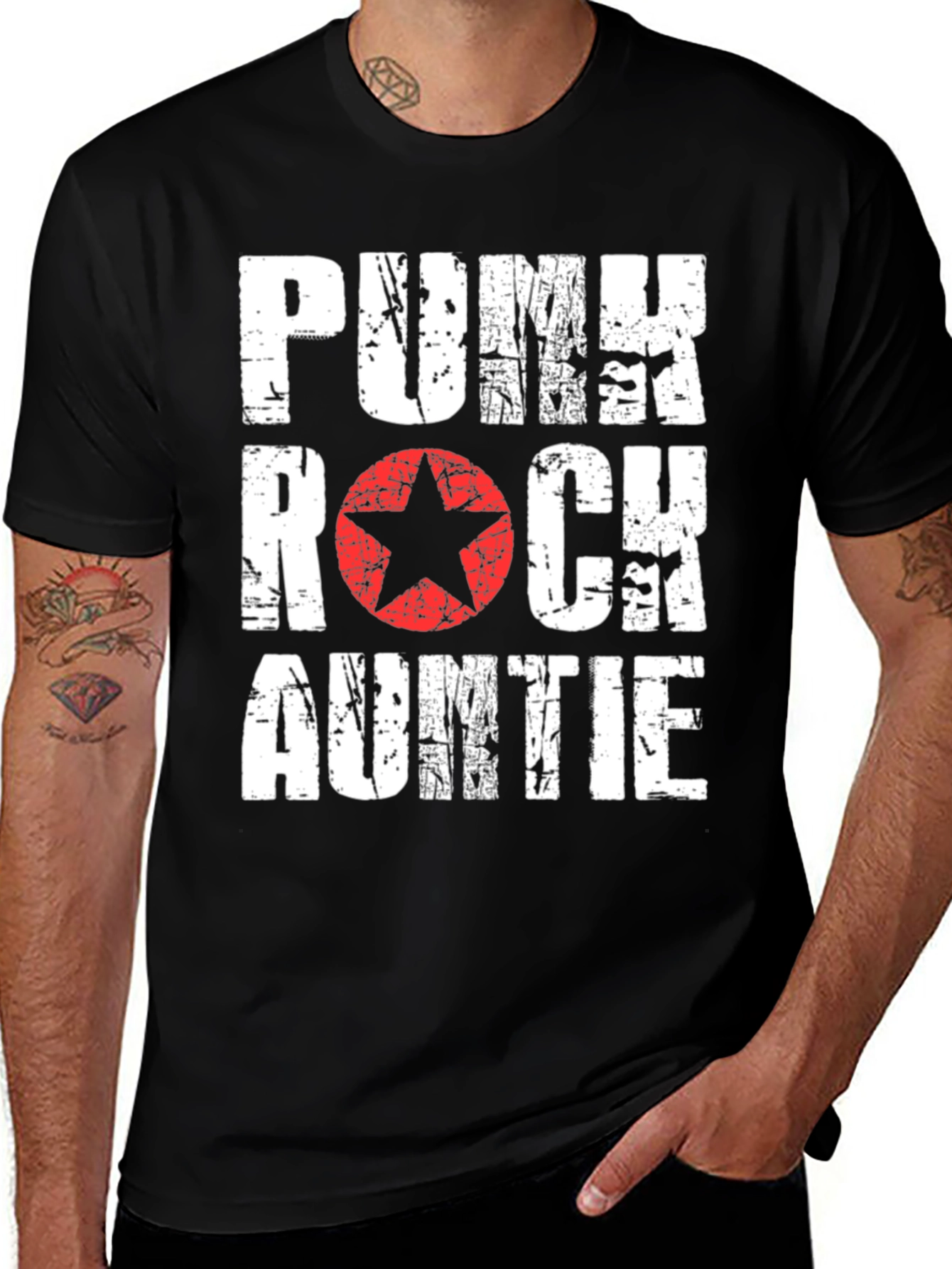 Punk Rock Auntie Graphic T-Shirt
