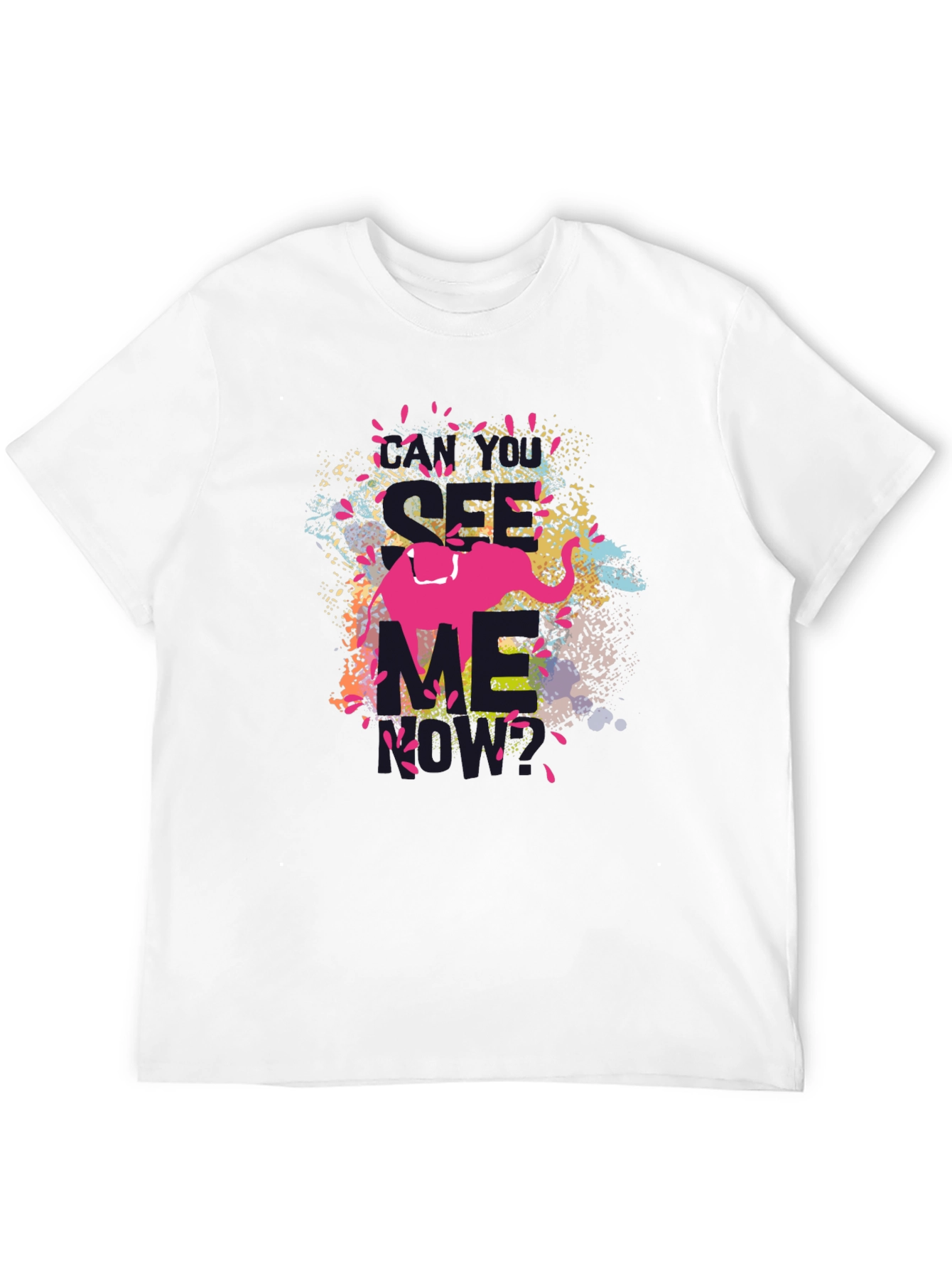 See Me Elephant Graphic T-Shirt