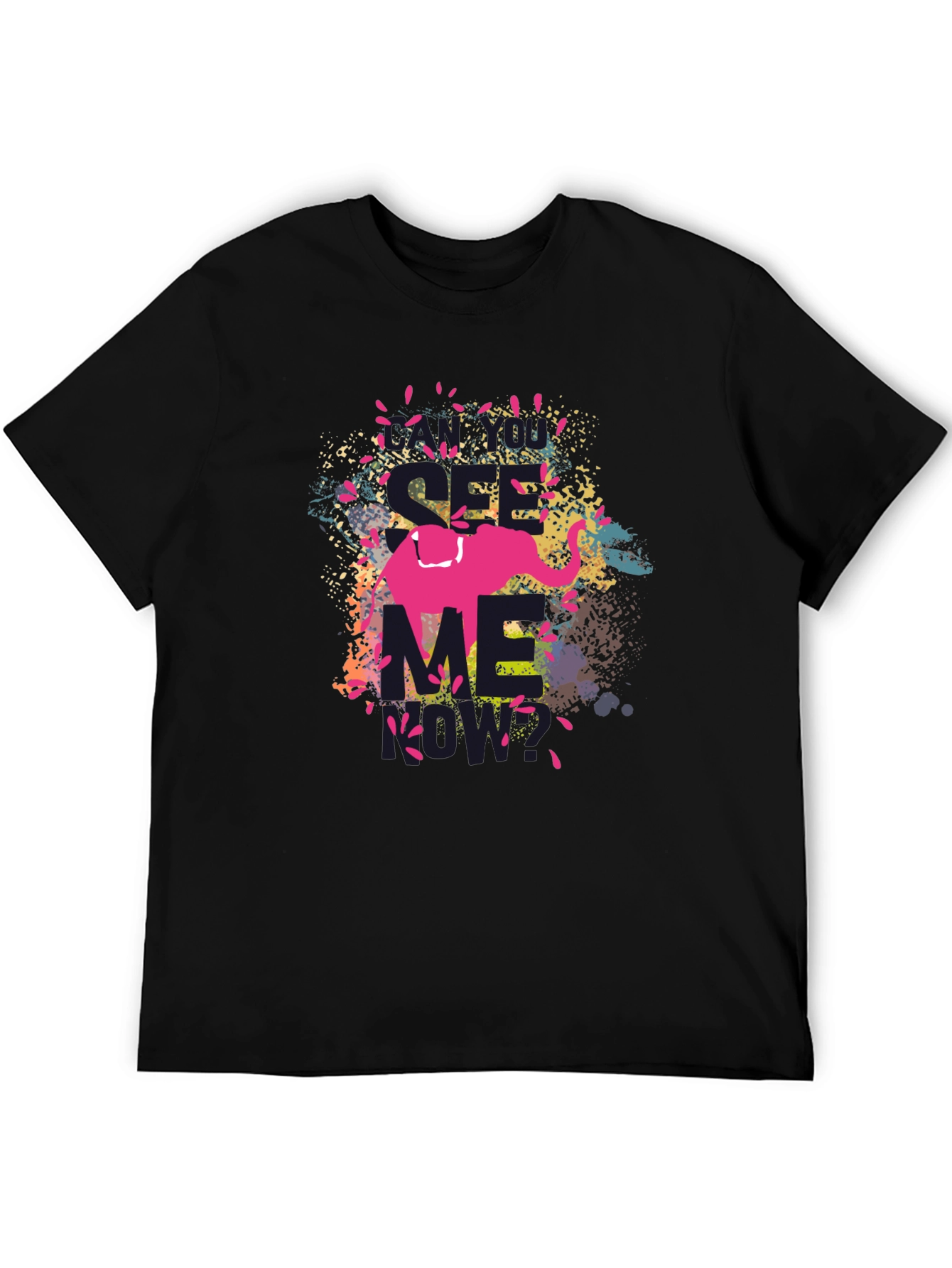 See Me Elephant Graphic T-Shirt