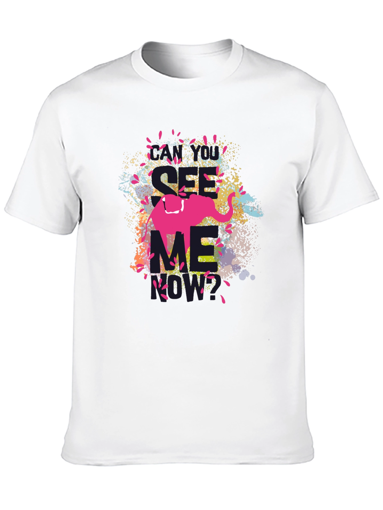 See Me Elephant Graphic T-Shirt