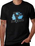 Blues Saxophone Graphic T-Shirt - Cool Music Tee