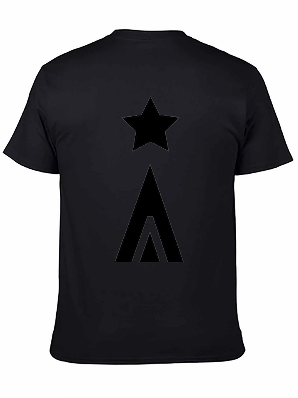Star & Arrow Graphic Black T-Shirt