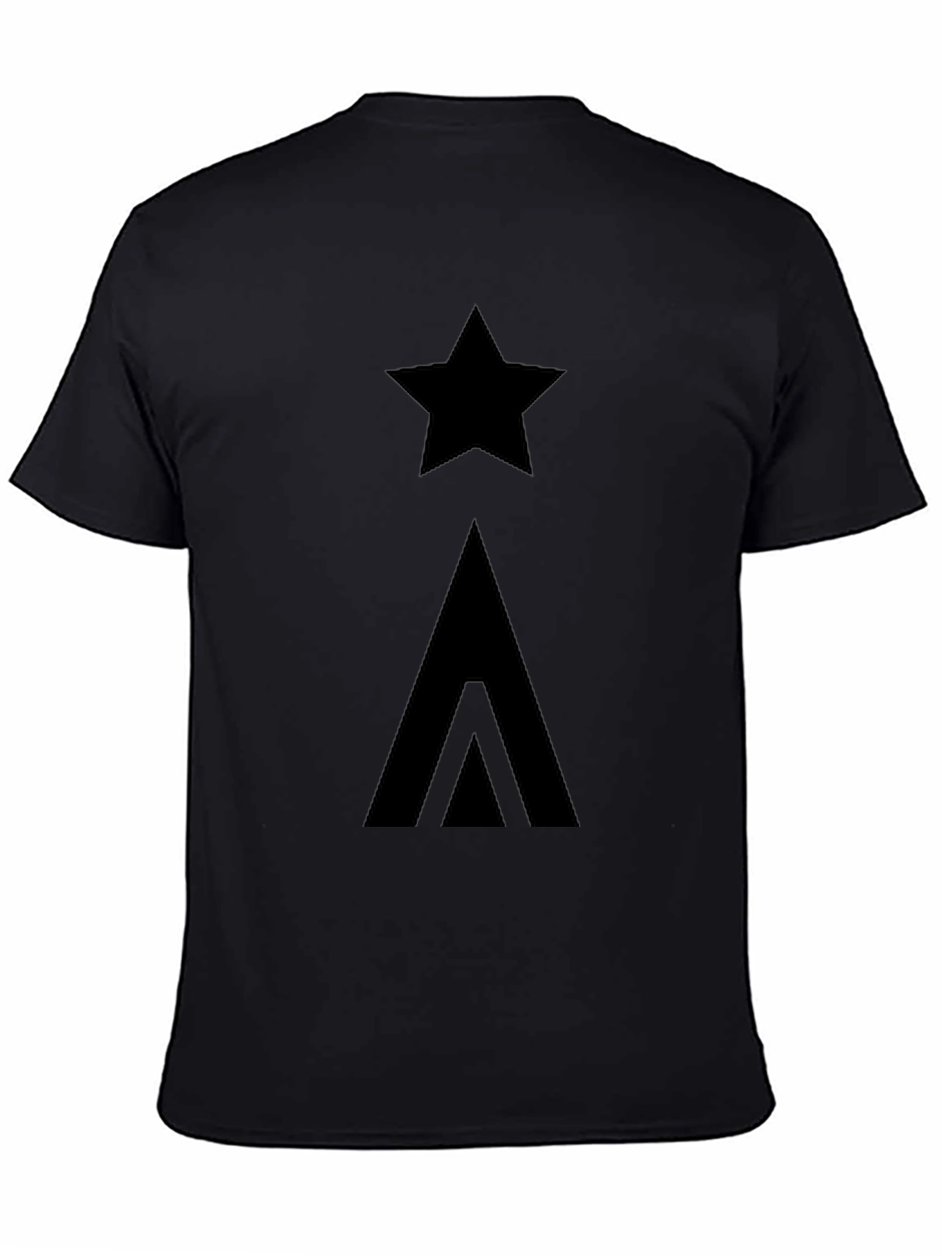 Star & Arrow Graphic Black T-Shirt