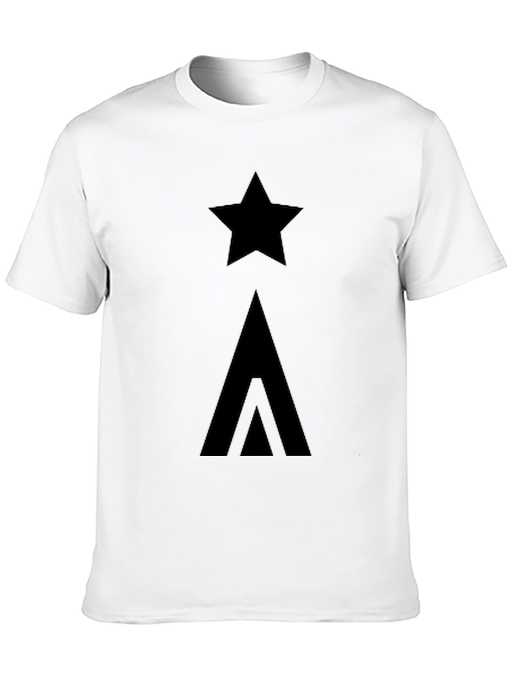 Star & Arrow Graphic Black T-Shirt