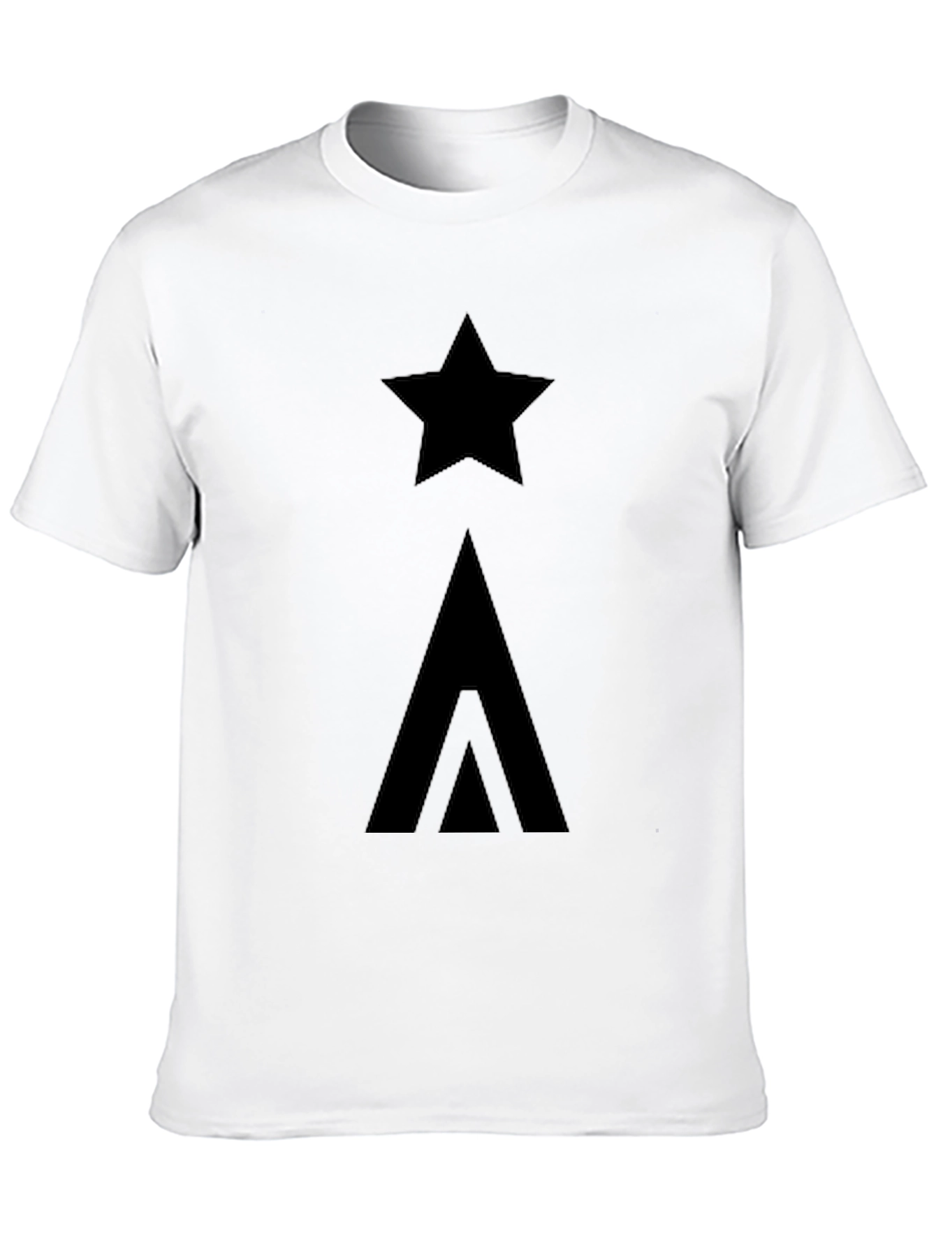 Star & Arrow Graphic Black T-Shirt