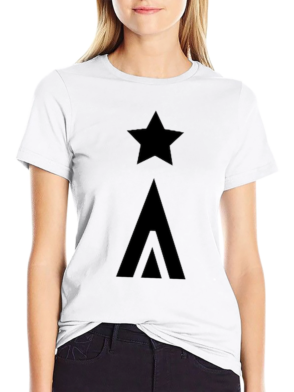 Star & Arrow Graphic Black T-Shirt